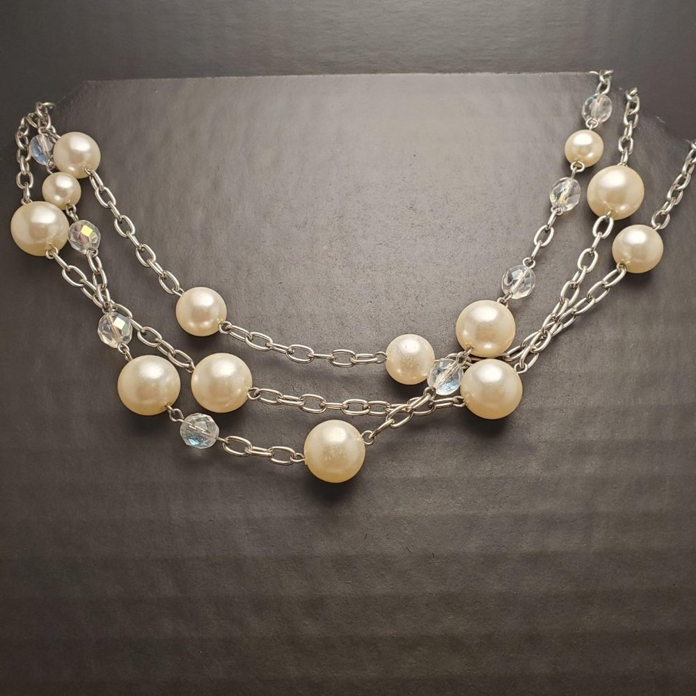Vintage Cache Faux Pearl Necklace